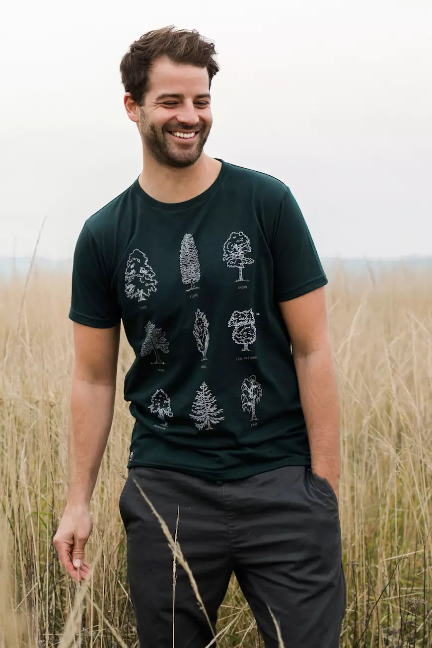 Zerum Julian Men-T-Shirt Baumstudie