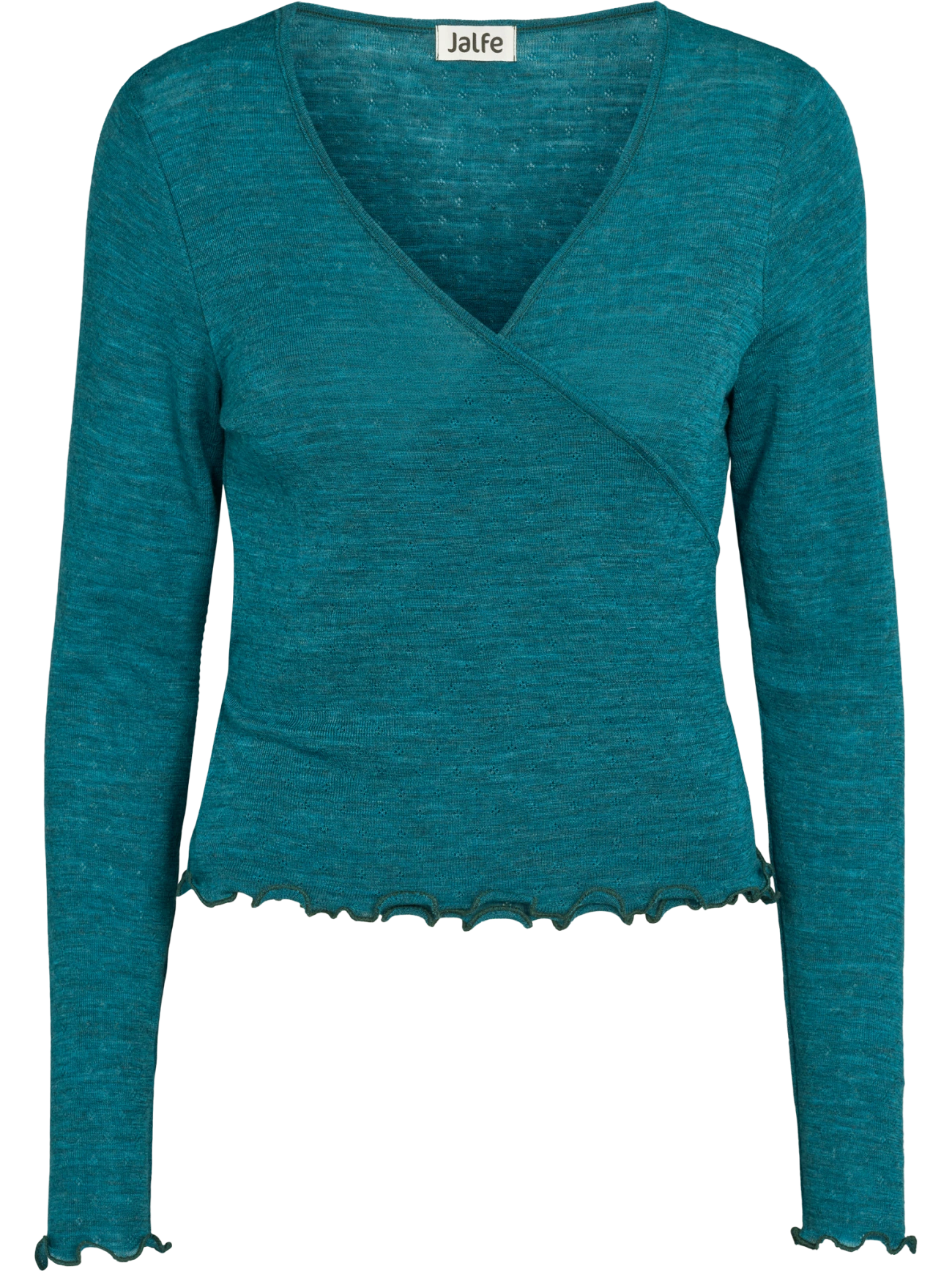 Jalfe Wrap shirt eyelet merino