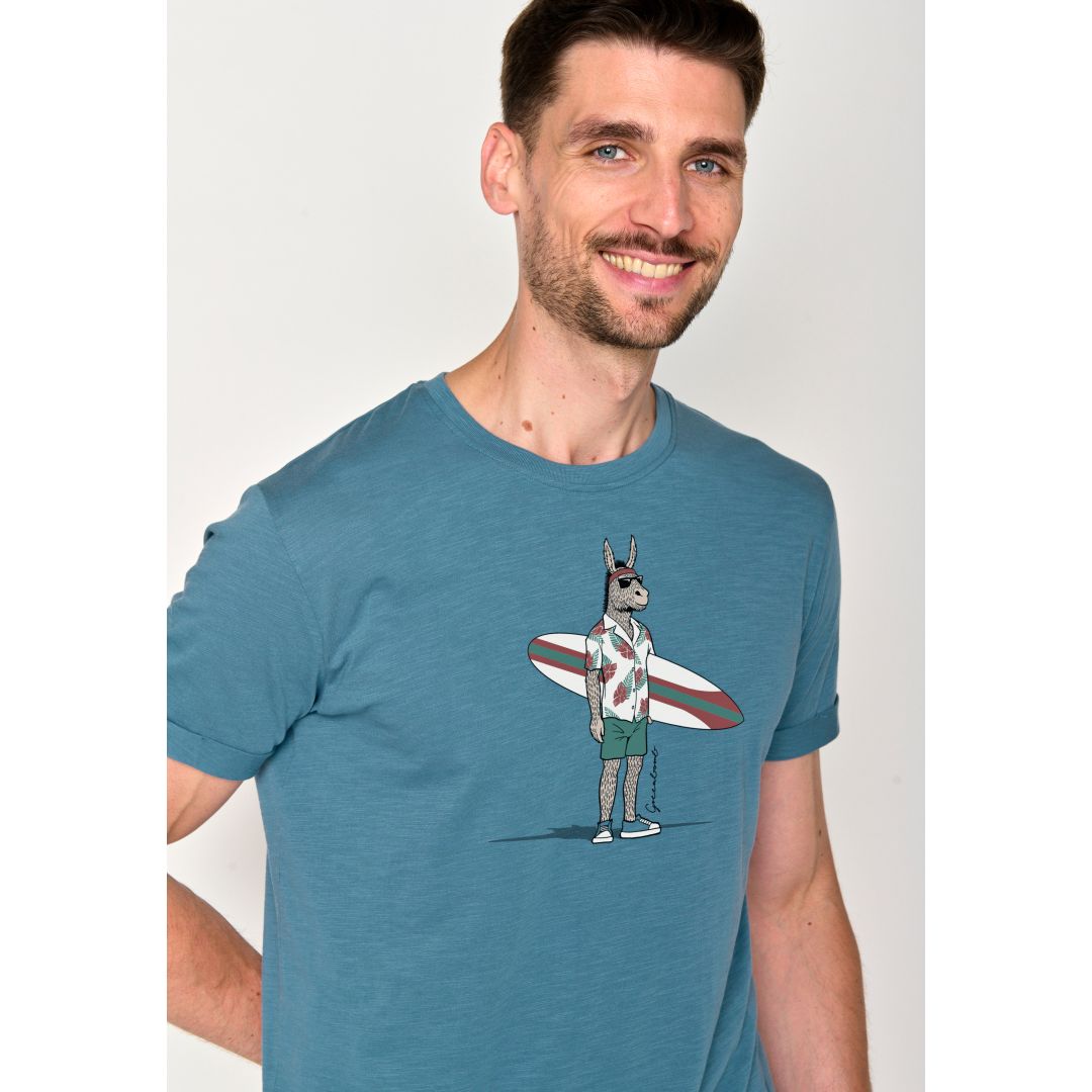 GREENBOMB ANIMAL DONKEY SURF T-SHIRT