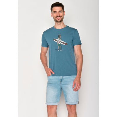 GREENBOMB ANIMAL DONKEY SURF T-SHIRT
