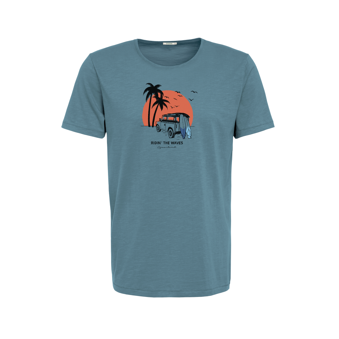 GREENBOMB NATURE CAR SURF T-SHIRT