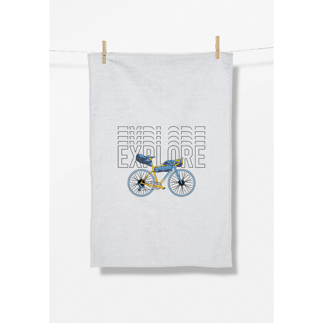 Greenbomb Bike Gravel Tea Towel