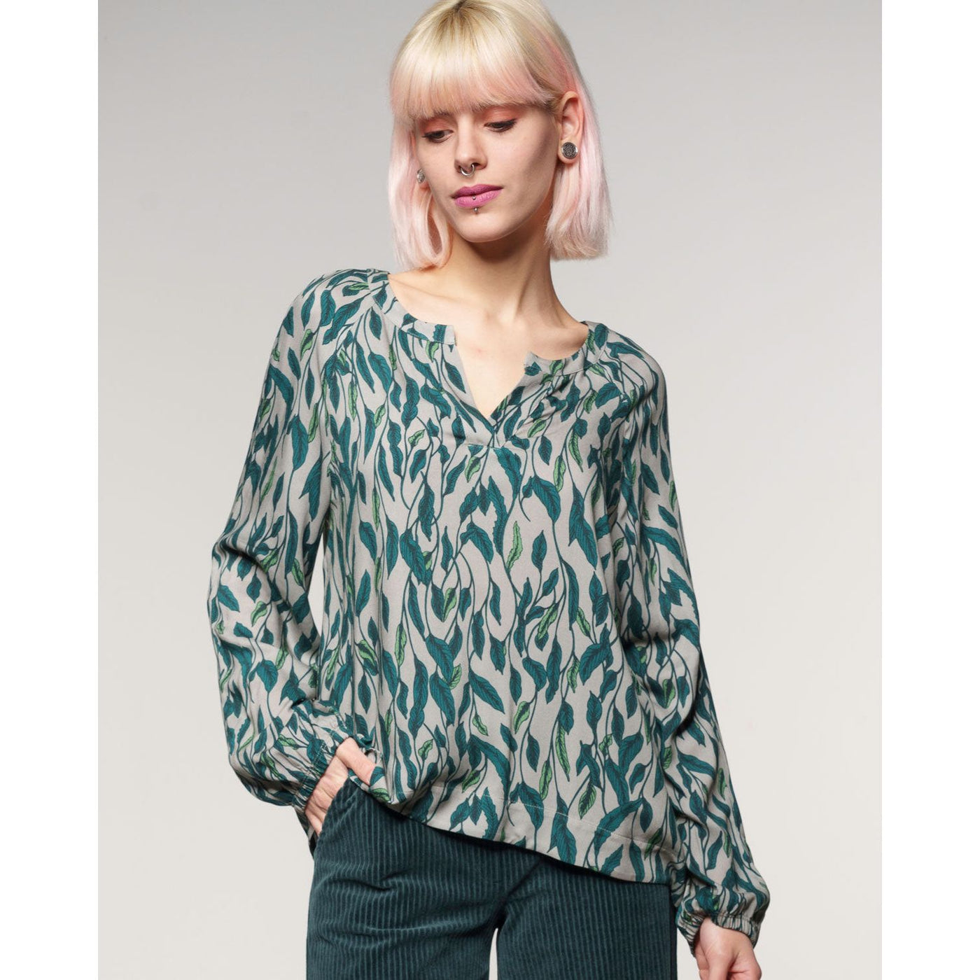 Leaf Raglanblouse