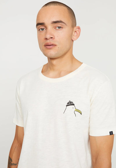 RECOLUTION Men T-Shirt Bay Sea Gull