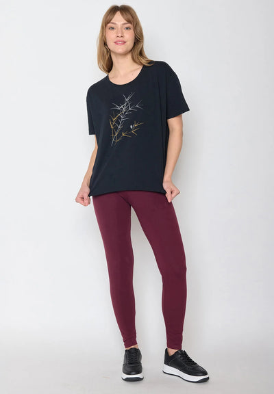 GREENBOMB Damen Nature Bird Reed ( Feel T-Shirt GOTS)