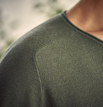 HempAge Pullover mit V-Ausschnitt