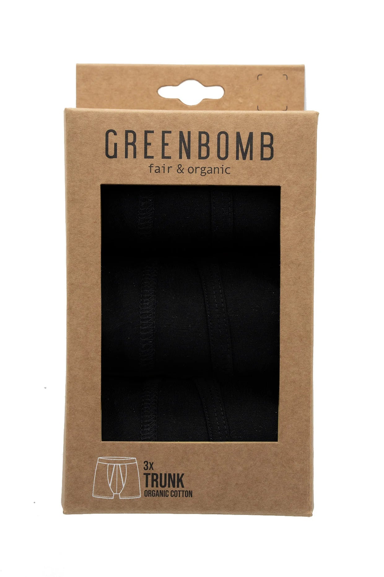 Greenbomb Basic 3 mal Trunk Underwear GOTS