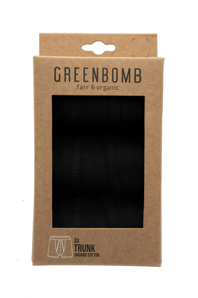 Greenbomb Basic 3 mal Trunk Underwear GOTS