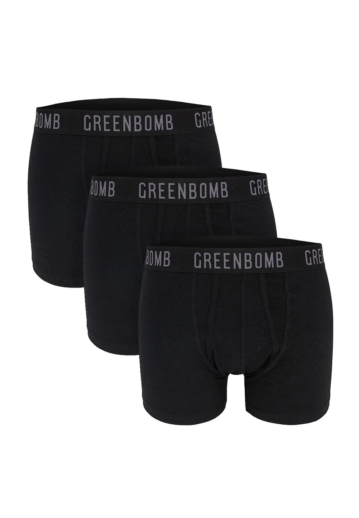 Greenbomb Basic 3 mal Trunk Underwear GOTS