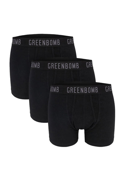 Greenbomb Basic 3 mal Trunk Underwear GOTS