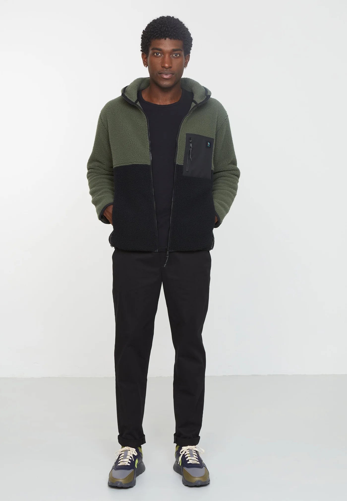 RECOLUTION Fleecejacke SEDUM GRS, m