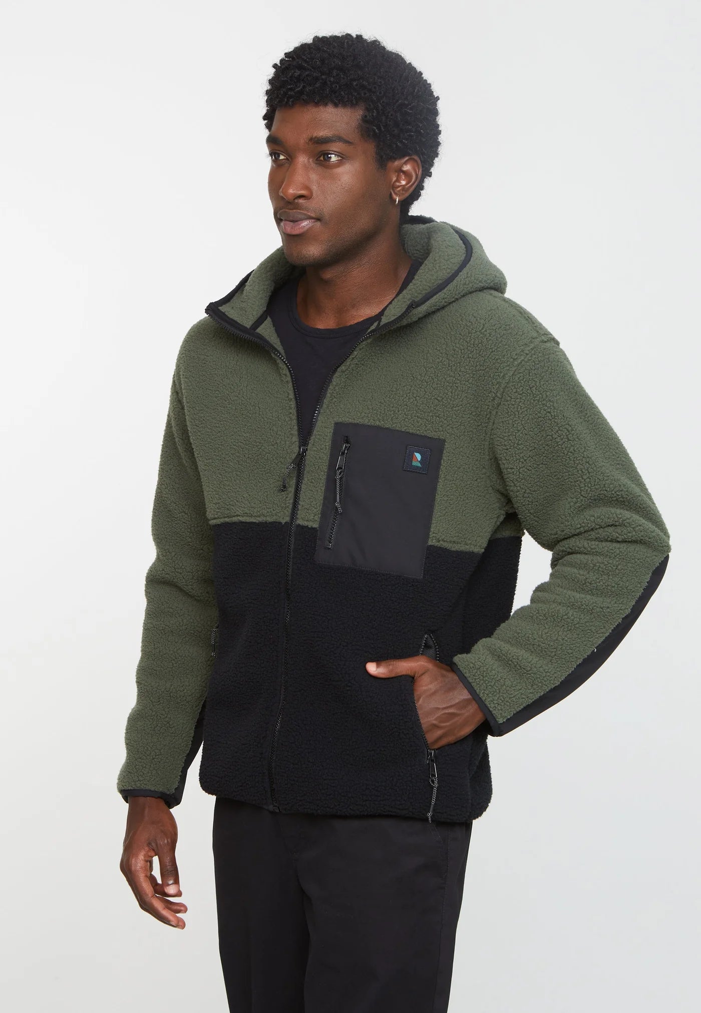 RECOLUTION Fleecejacke SEDUM GRS, m