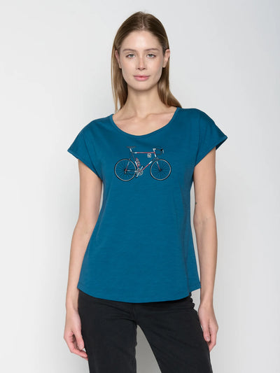 GREENBOMB Damen Bike Norway ( Cool T-Shirt GOTS)