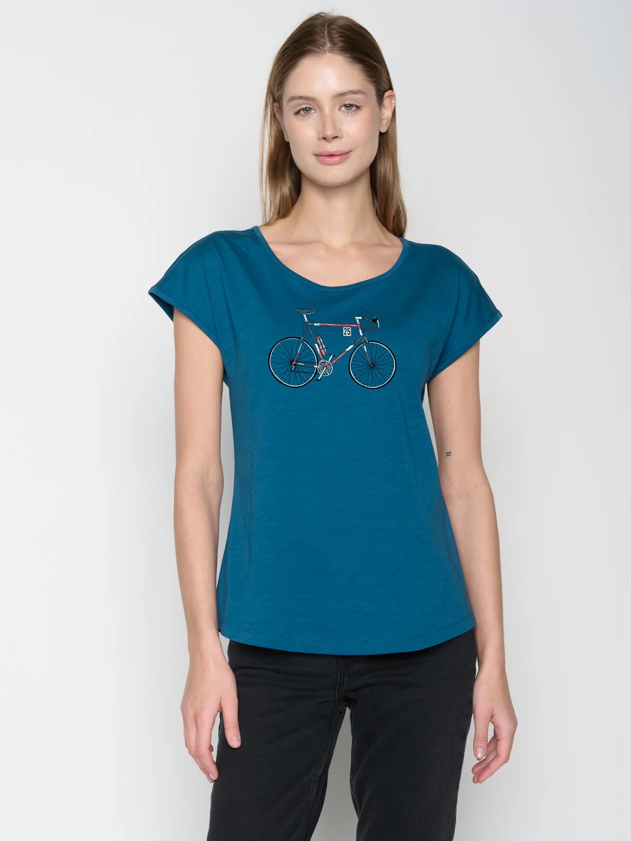 GREENBOMB Damen Bike Norway ( Cool T-Shirt GOTS)