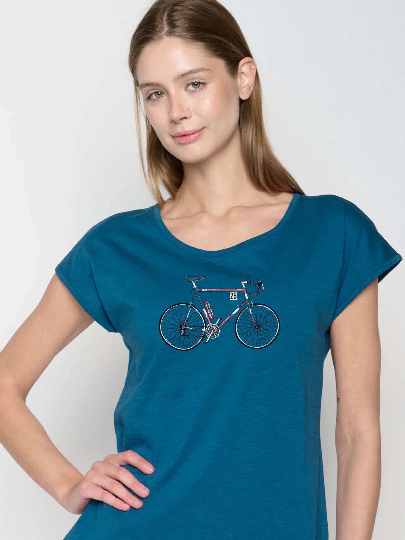 GREENBOMB Damen Bike Norway ( Cool T-Shirt GOTS)