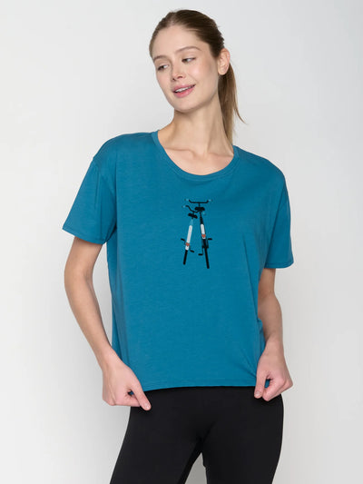 GREENBOMB Damen Bike Romantic ( Feel T-Shirt GOTS)