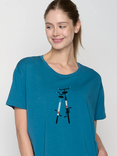 GREENBOMB Damen Bike Romantic ( Feel T-Shirt GOTS)
