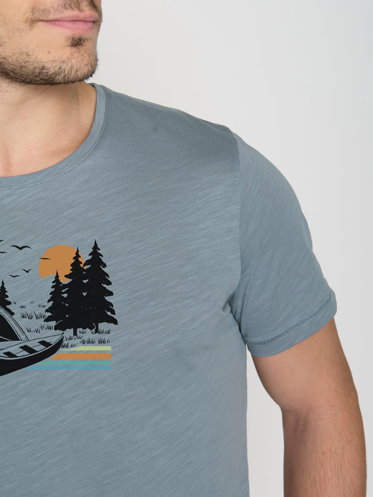 Greenbomb Nature Canoe Tent Spice T-Shirt GOTS ,m