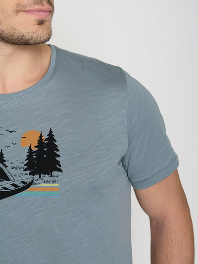 Greenbomb Nature Canoe Tent Spice T-Shirt GOTS ,m