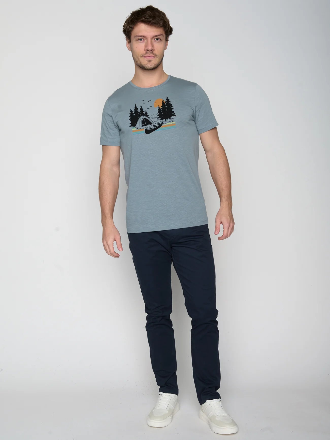 Greenbomb Nature Canoe Tent Spice T-Shirt GOTS ,m
