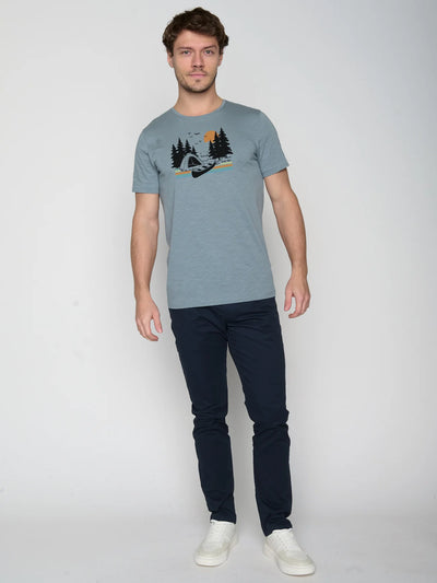 Greenbomb Nature Canoe Tent Spice T-Shirt GOTS ,m