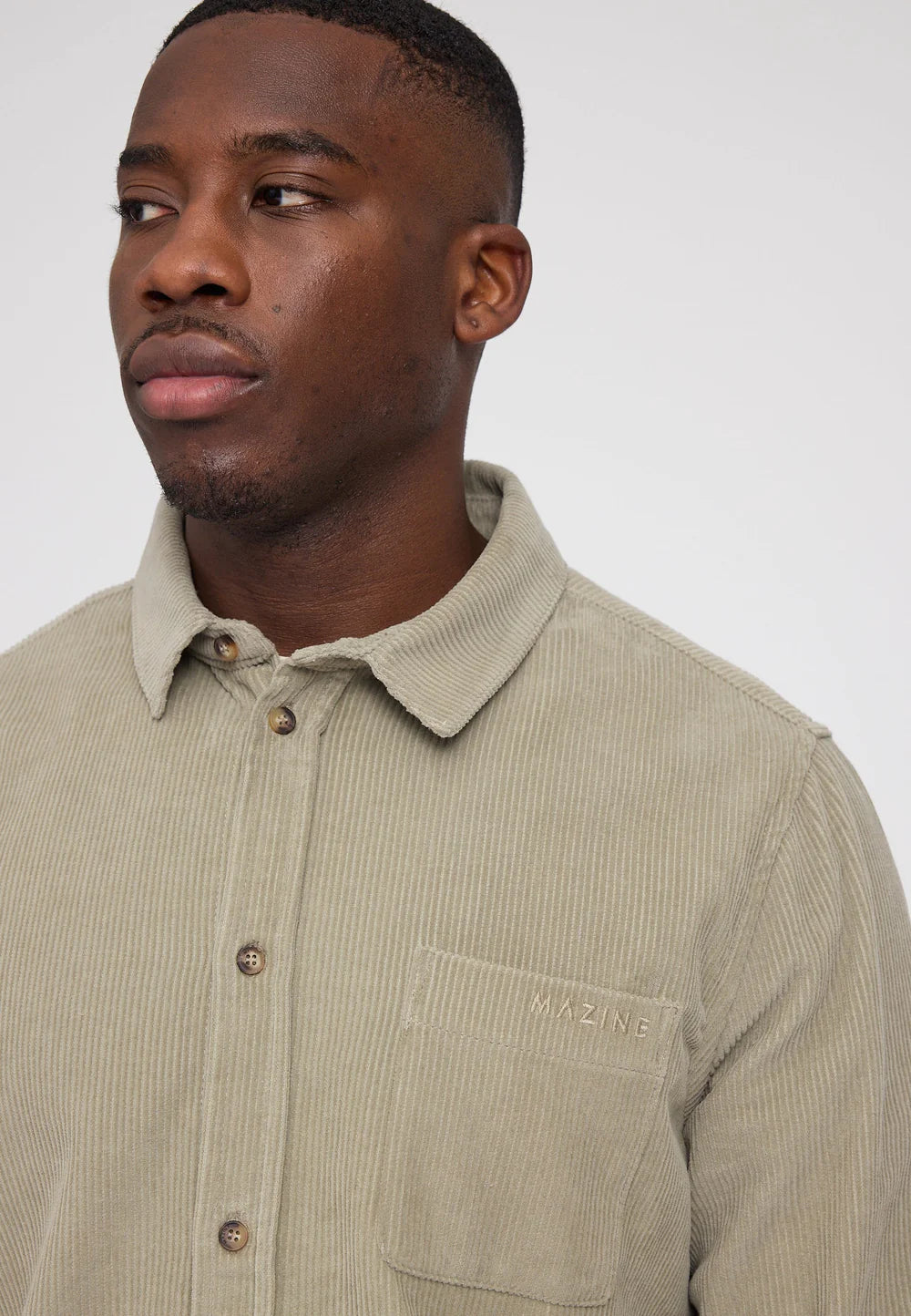 Mazine He-Pocket Corduroy Shirt