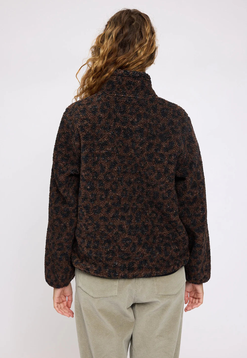 Mazine Damen Printed Sherpa Jacket