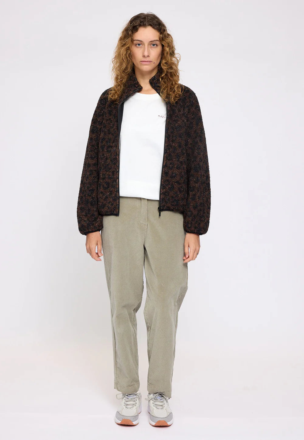 Mazine Damen Printed Sherpa Jacket