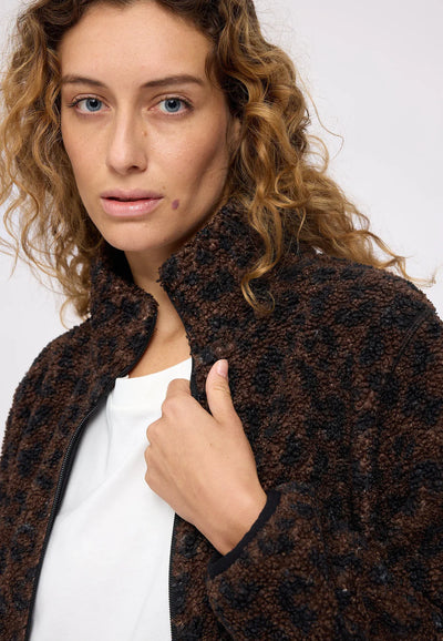 Mazine Damen Printed Sherpa Jacket