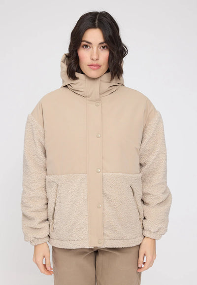 Mazine Damen Fabric Blocking Jacket