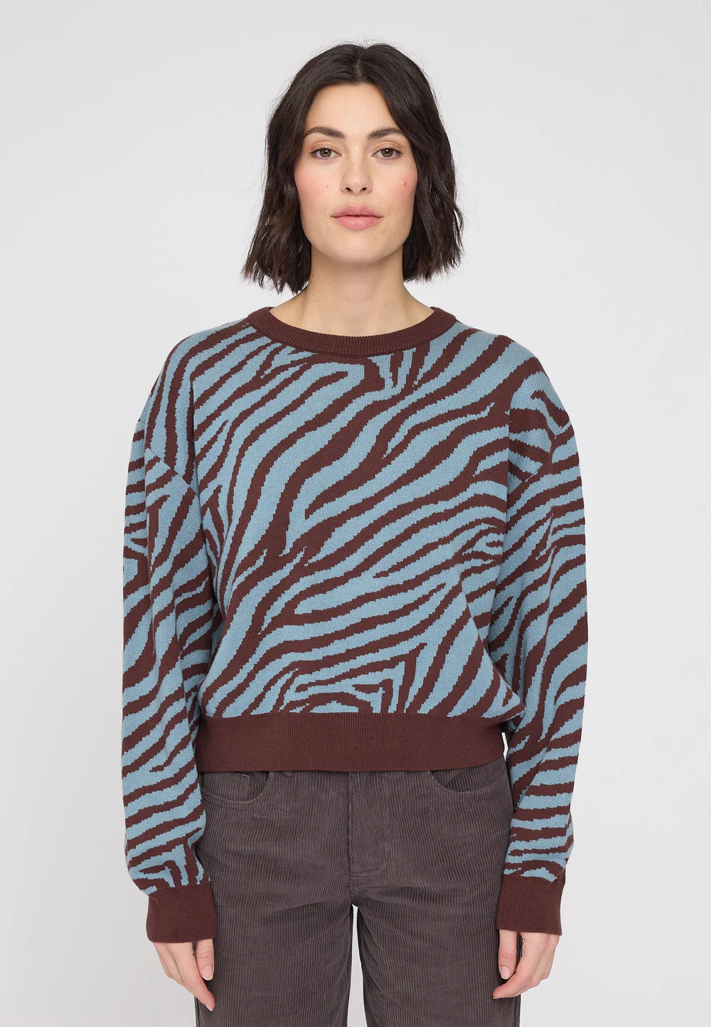Mazine Da Zebra Jacquard Knit Jumper