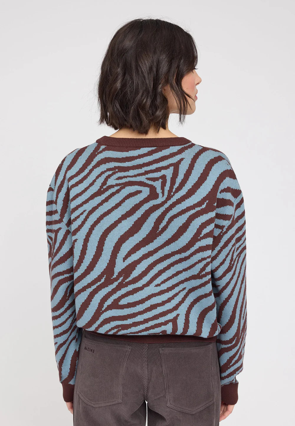 Mazine Da Zebra Jacquard Knit Jumper