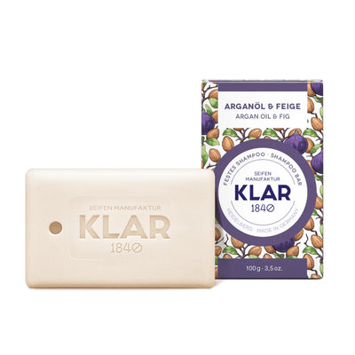 Klar festes Shampoo Arganöl & Feige / 100g