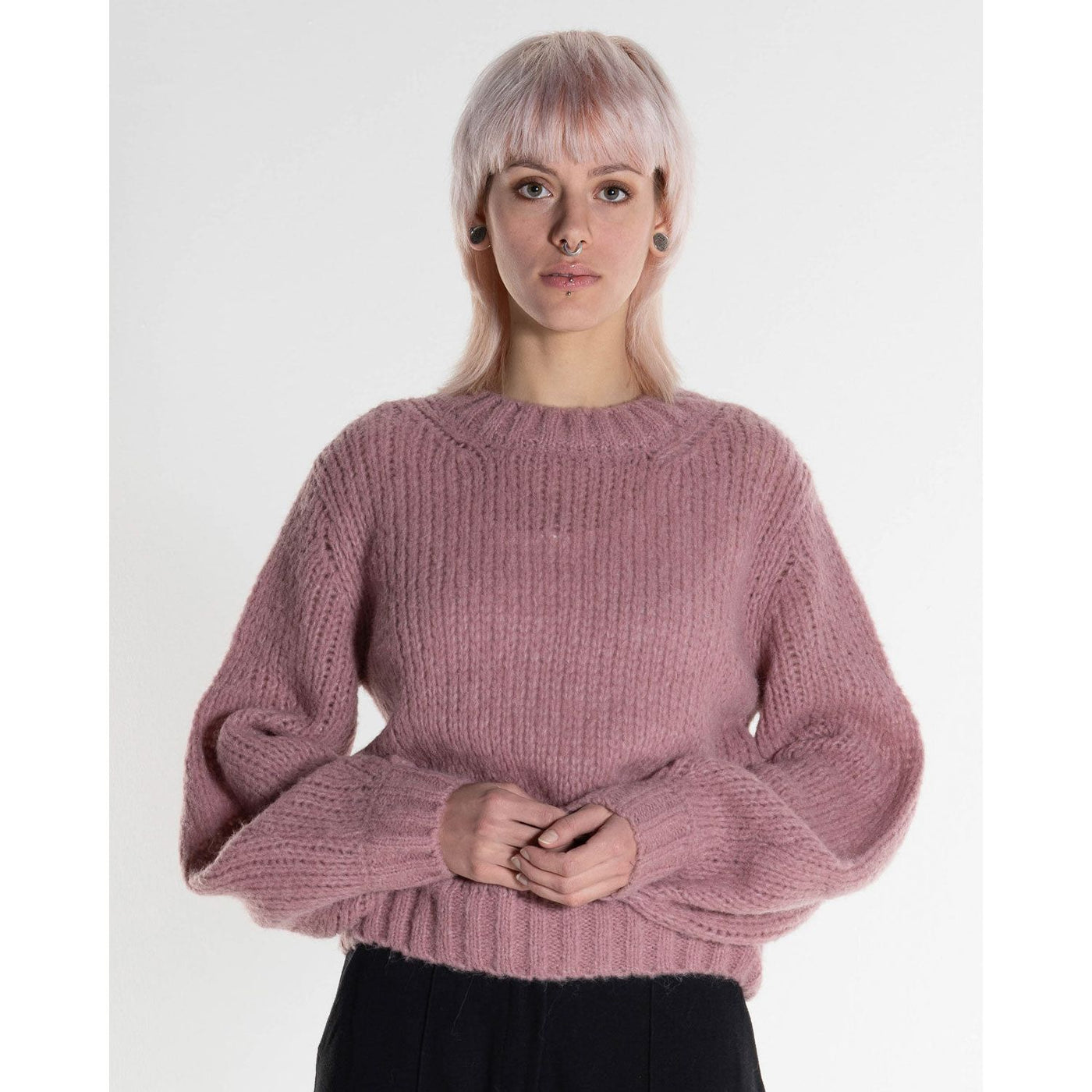 Ballonärmel Pullover