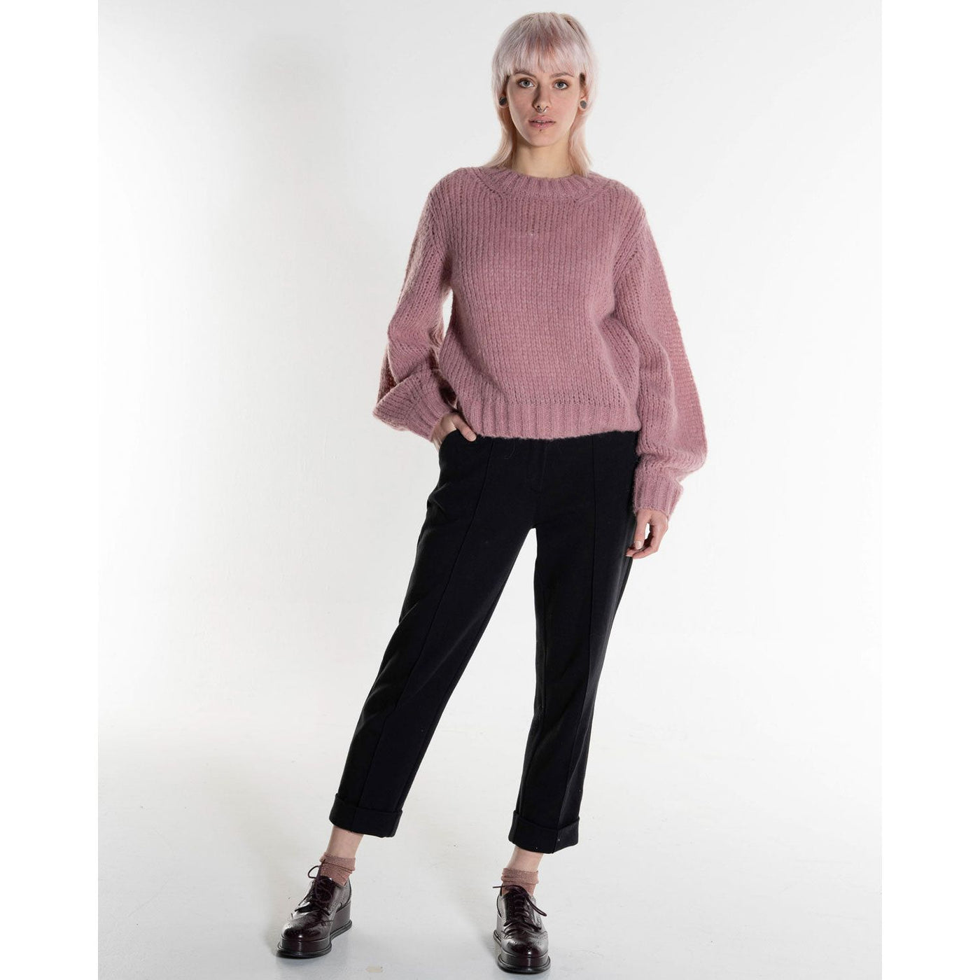 Ballonärmel Pullover