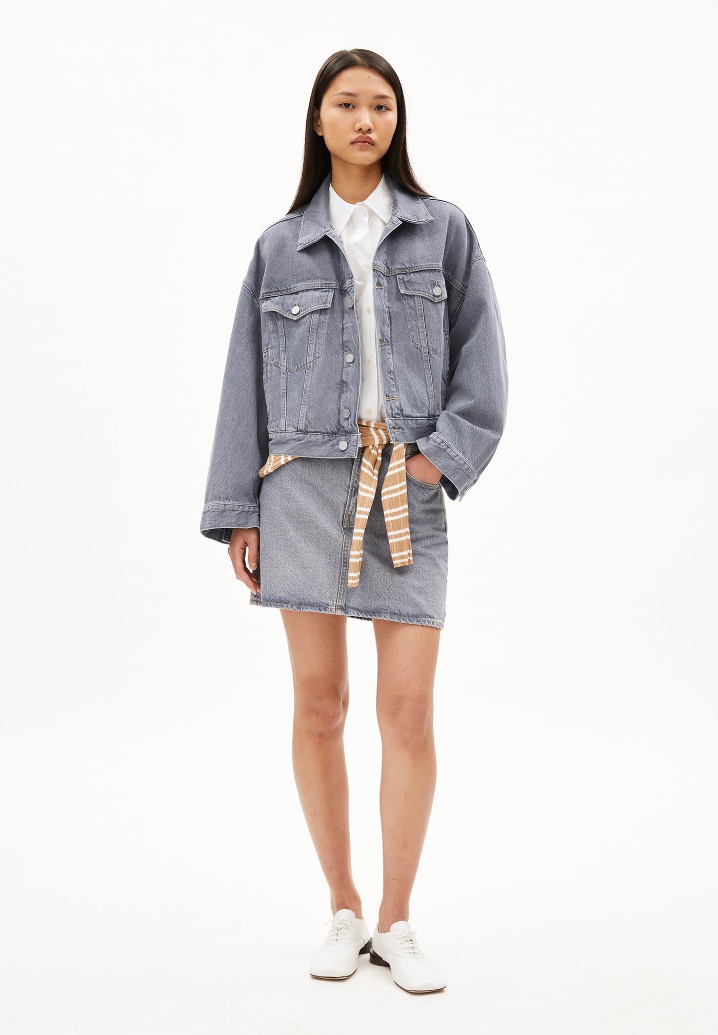 Damen Jeansjacke aus Biobaumwollmix