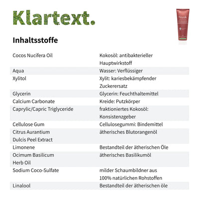 Niyok Zahncreme /  Blutorange Basilikum / 75ml