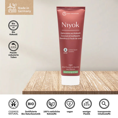 Niyok Zahncreme /  Blutorange Basilikum / 75ml