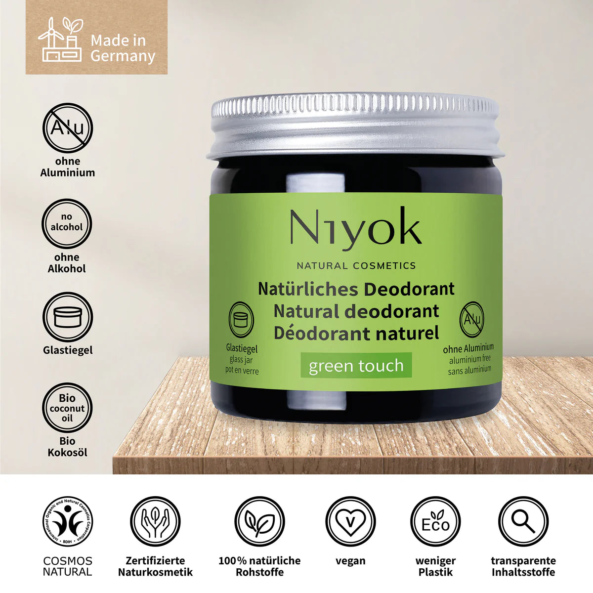 Niyok Deodorant 2in1Green Touch / 40ml