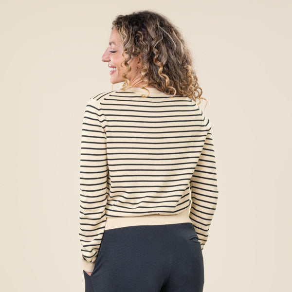 LIVING CRAFTS GOTS Damen-Strickjacke Scara
