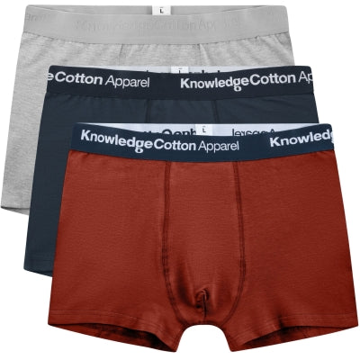 KnowledgeCotton Apparel 3-pack underwear - GOTS/VEGAN