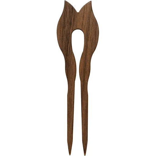 Kost Kamm Haarspieß, 2-zinkig, tulpenförmig, 14cm