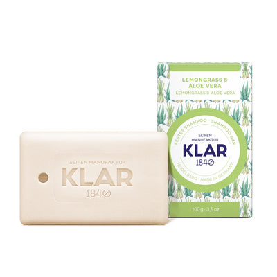 Klars festes Shampoo /Lemongras &Aloe Vera / 100g
