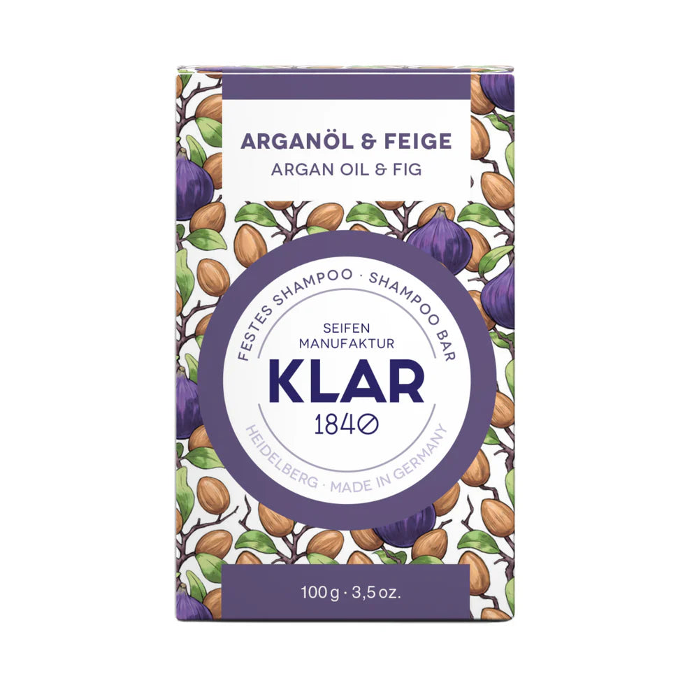Klar festes Shampoo Arganöl & Feige / 100g