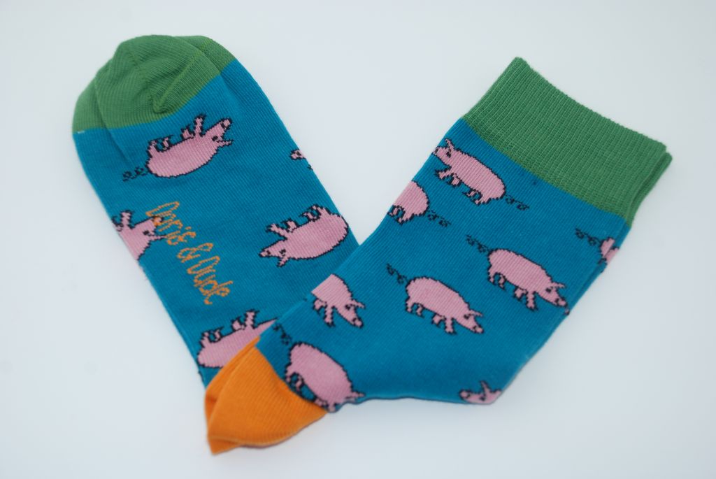 Doris & Dude Bamboo Socks Schweinchen, Damen