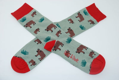 Doris & Dude Bamboo Socks Sage Bison