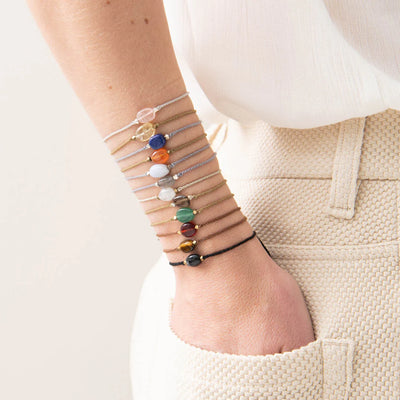 A Beautiful Story Gemstone Card Bracelets