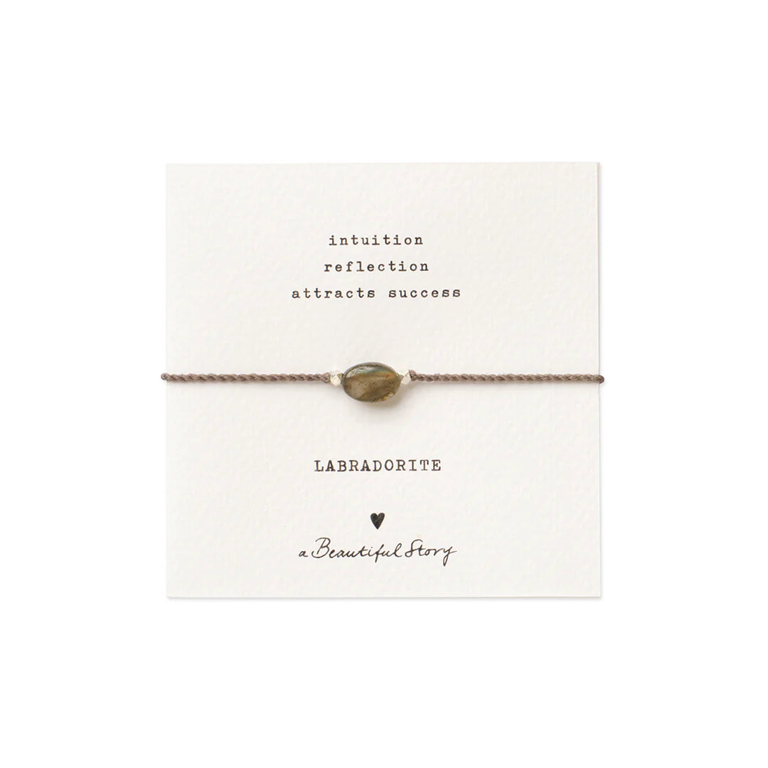 A Beautiful Story Gemstone Card Bracelets