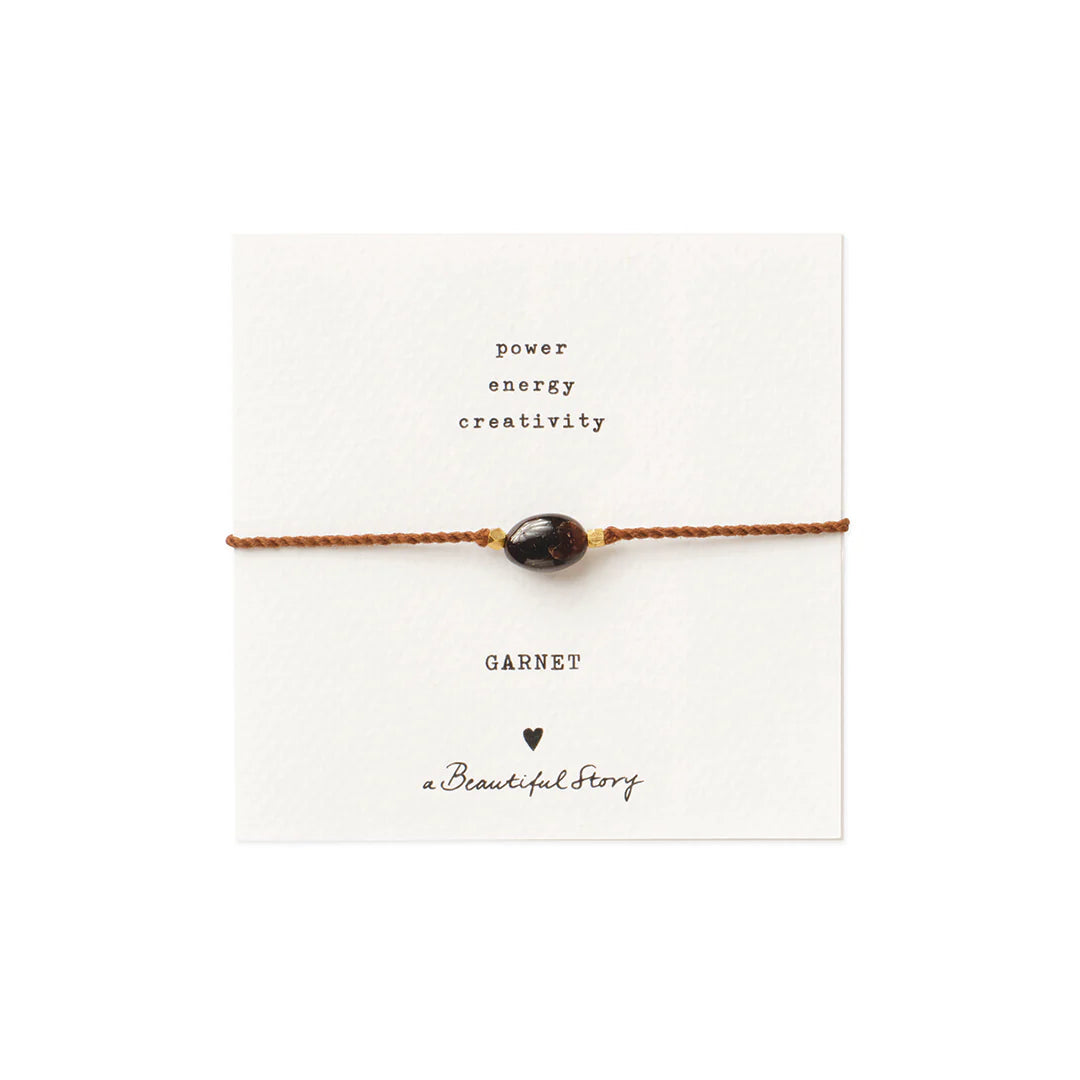 A Beautiful Story Gemstone Card Bracelets