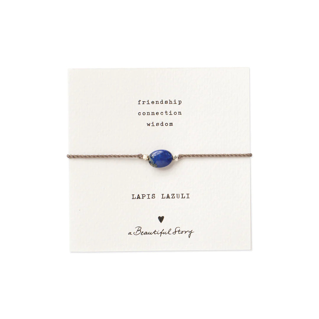 A Beautiful Story Gemstone Card Bracelets